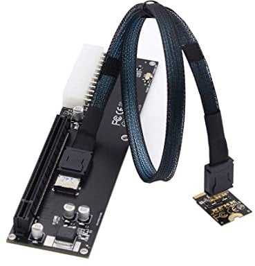 chenyang Oculink SFF-8612 to PCI-E 3.0 M.2 M-Key to SFF-8611 Host Adapter for GPD Win Max2 External Graphics Card & SSD