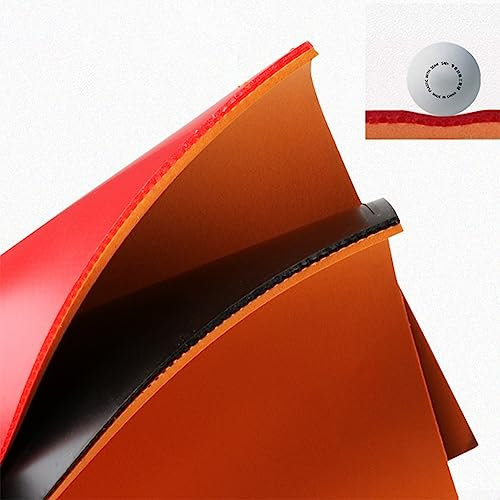 4PCS Table Tennis Rubber Sheet, Table Tennis Bat Replacement Rubbers Sheet, Table Tennis Racket Rubber, Table Tennis Rubber Hard Sponge