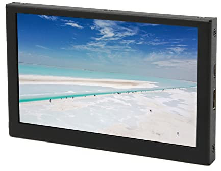 Portable 5 Inch Monitor, HD Multimedia Interface Small Computer Second Screen Dual Integrated Speakers 800x480 IPS LCD Display Plug and Play for PC for TV