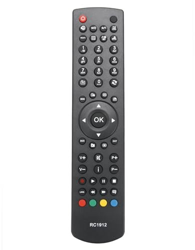 AULCMEET Mando a Distancia Reemplazo para Kunft HD TV 32VDLM15, 395VDLM14 (V2), 22VLM14 (V2), 24VLM14 (V2), 22VLM15 (V2), 24VLM15 (V2), 22VLN14, 24VLN15, 32VDLM13 (V2)