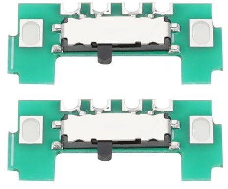 EMSea Lot de 2 interrupteurs d'alimentation - Bouton coulissant - Pièce de rechange - Interrupteur marche/arrêt - Compatible avec console de jeu Gameboy GBA