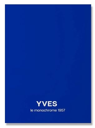 IPUDIS Yves Klein Blaue Poster Le Monochrome Gemälde Yves Klein Leinwand Wandkunst Yves Klein Drucke für Home Office Wanddekoration Bilder 50x70cm Kein Rahmen