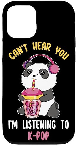 Hülle für iPhone 12/12 Pro Ich kann dich nicht hören Ich höre Kpop Merch Music Lover