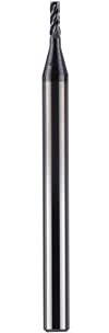 1PC Hartmetall-Schaftfräser for Edelstahl 4 Flöten CNC-Vollhartmetall-Fräser for HRC48 M4E Edelstahl-Bearbeitung(M4E-D1.0-H4)