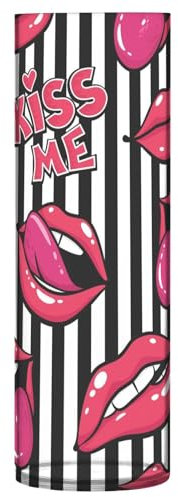 Kiss Me Blumenvasen mit weiblichen Lippen, Kunststoff, 30 cm, dekorative Vasen für Büro, Esszimmer, Eingangsbereich, Bibliotheksdekoration