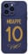 EZB Legend Football Player Themed iPhone Phone Case | Flexible Silicone Cover, Shock Absorbent (Mbappe, iPhone 12 Pro)