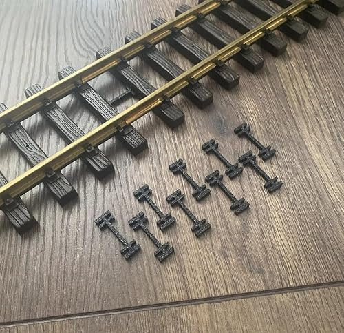 Generisch Schienenverbinder passend für LGB Lehmann Spur G Gleisklammern UV beständig (50 Stück)