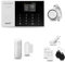 HUXGO® HXA005 Alarmanlage Haus WiFi + GSM 4G 4G mit Sirene | Alarm System mit Bewegungssensor, Fensteralarm/Türalarm | Wohnmobil Alarmanlage Fernbedienung | Smart Home Security TUYA
