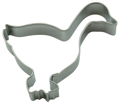 BekkiB - Kleiner Ausstecher Gans - fällt klein aus - ca. 6,5 cm und ca. 4,5 cm breit - Spülmaschinengeeignete Ausstechformen aus Edelstahl - zum Backen von Keksen oder Plätzchen - 8419
