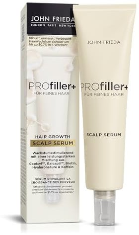 John Frieda PROfiller+ Serum – Haarwachstum bei erblich bedingtem Haarausfall - Inhalt: 50 ml - Für feines Haar - Ohne Alkohol - Farbsicher - Nicht fettend