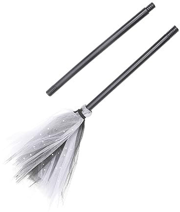 JUMPLAWN Hexenbesen Für Halloween Dekoratives Cosplay-requisit Abnehmbare Glitzerbesen Für Kostümpartys Und Halloween-feiern Lifelike Design Für Unvergessliche Erlebnisse