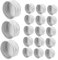 Générique 50 Pièces Capsules Aluminium Étanches Lot de Couvercles Vis pour Bouteilles Verre Remplacement de Bouchons pour Contenants
