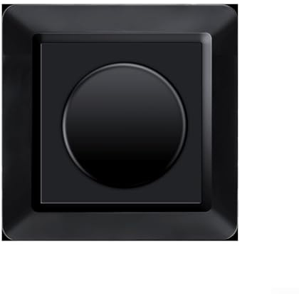 Interruttore dimmer LED all'avanguardia da 400 W per montaggio superficiale, luci dimmerabili da 3-35 W, nero programmabile