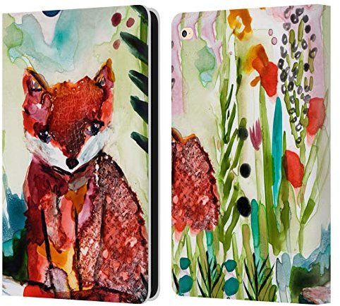 Head Case Designs Licenza Ufficiale Wyanne Piccola Volpe nel Giardino Animali Custodia Portafoglio in Pelle Compatibile con Apple iPad Air 2 (2014)