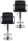 dibea Barhocker 2er-Set 360° drehbar, höhenverstellbarer Barstuhl belastbar bis 130kg, stabiler Standfuß mit Bodenschutz & Fußablage, schwarz Modell 5