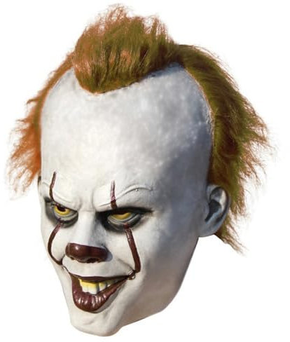 YWPARTY Maschera da clown di Halloween IT Deluxe Overhead Movie Horror Maschera Accessori Costume