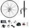 YOSE POWER Elektrofahrräder Hub Motor Front Wheel 36V250W 28 Fahrrad E-Bike Conversion Kit 28 Zoll Silber mit LCD Display