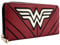 Wonder Woman DC Sterne & Streifen Kriegeranzug Emblem Portemonnaie Clutch Münzfach & Kartenhalter, Rot