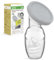 haakaa Manual Breast Pump – Patented Silicone Milk Collector, Continuous Natural Suction, Hands-Free & Silent Operation, Spill-Proof with Silicone Cap, 4oz/100ml Gray