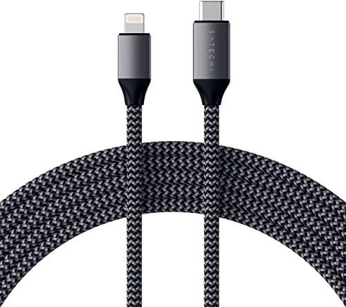 SATECHI Cable de Carga USB-C a Lightning 1,8 Metros, con Certificado Apple MFi – Compatible con Todos los Modelos de la serie iPhone 14/13, AirPods y más Dispositivos con Compatibilidad Lightning
