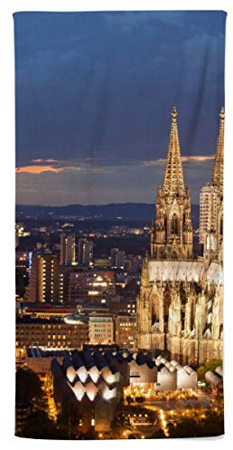 fotobar!style Duschtuch 70 x 140 cm Kölner Dom