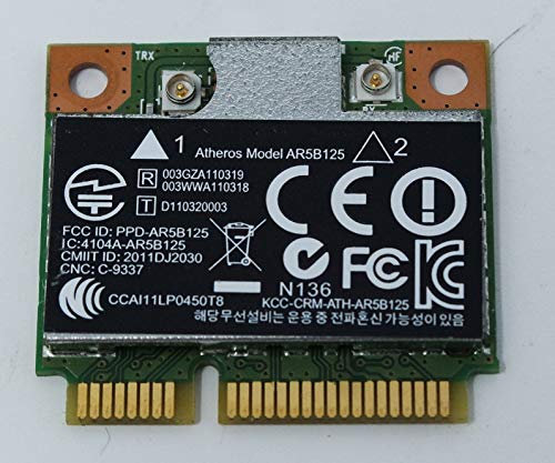 COMPRO PC Scheda di Rete Wireless per HP 15-E004SL Wireless 802.11 b/g/n Half Height REALTEK RTL8188EE 709505-001