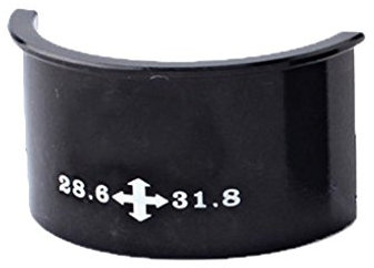 Xrlwood 2pcs 28.6mm to 31.8mm 31.8mm to 34.9mm Shim Adapter Bicycle Bike Front Derailleur Conversion Shim