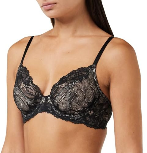 Calvin Klein Damen BH Unlined mit Bügel, Schwarz (Black), 80B