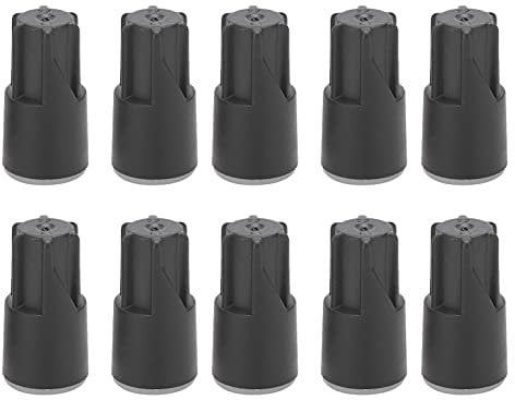 Plyisty 10pcs Closed End Crimp Connectors, Copper and Nylon Wire, IP68 Waterproof, Black, for Truck, Stereo, Electrical, Joint, Rainforest