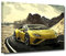 ZHONGYUTONG Lamborghini Huracan Poster Gelbes Supersportwagen Bild auf Leinwand mit Rahmen Superveloce Auto Kunstdruck Roadster Dekoration für Wohnzimmer Schlafzimmer Zuhause (80x120cm)