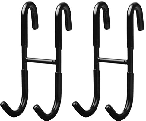 cocofy Handtuchhalter Duschwand schwarz 2er Set zum Einhängen, Handtuchhalter Dusche einhängen Haken Dusche Glaswand Haken für Duschwand Halterung Duschabzieher Duschwand Handtuchhalter Duschkabine