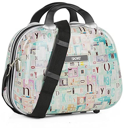 SKPAT - Kosmetikkoffer Hartschale Groß, Beautycase Damen, Trolley & Handgepäck Koffer: Beauty Case Hartschale, Kosmetik Koffer, Kosmetiktasche Groß - Ideal für Reisen!, Blau