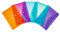 HERMA 20056 Dokumententaschen A5 transparent bunt, 5 Stück, kleine Sichttaschen Umschläge mit Druckknopf, Briefumschläge aus Plastik für Schule, Büro, Reise, orange, pink, hellblau, türkis, violett