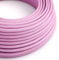 LEDSone 16.4ft Vintage 2 Core Round 18 Gauge Baby Pink Cable Fabric Cloth Covered Electrical Wire, 5m 2 conductors Lamp cable Modern Cloth Covered Wire for Pendant Light Bulb Industrial DIY Project.