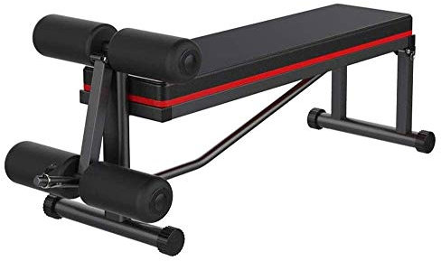 FLBT Multifunktionale kleine Hantelbank, faltbar, Heimfitnessgeräte, ergonomisches Design, mehr als 180 ° Dehnung, 360 ° Drehung, Sit-up-Brett Needed