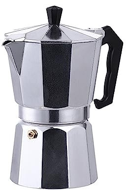 maxant Italian Espresso Maker, Top Maker Mocha Pot, 1, 2, 3, 6 & 9 Cup Stove Top Coffee Percolator Moka Pot, Pot Jug, Brewing Rich Coffee, for Use on Cooker Gas Electrothermal Furnace Espresso (50ml)