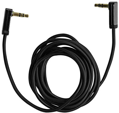 Ekon cavo jack 3.5mm, cavo AUX, connettori a 90°, 1.8 metri, maschio maschio, connettori dorati, per stereo, casse, mixer, laptop, cuffie, mp3, iPod, smartphone, tablet