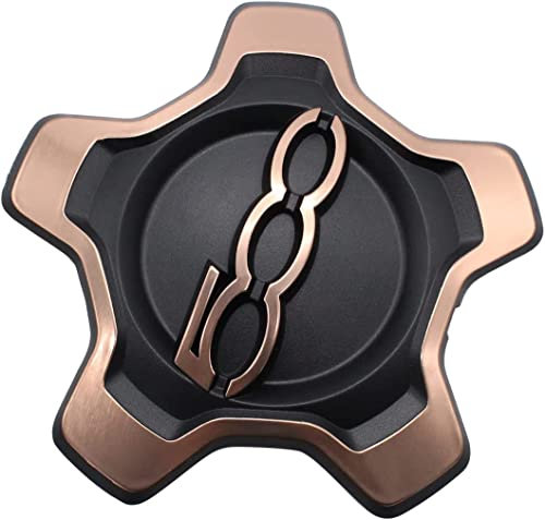 SHLPDFM Nabendeckel Felgendeckel Radkappe Radnabendeckel für F-i-a-t 500X 735668196 (Bronze)
