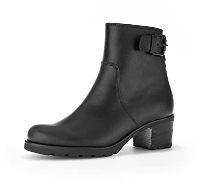 Gabor Damen Ankle Boots, Frauen Stiefeletten,Moderate Mehrweite (G),halbstiefel,Kurzstiefel,uebergangsschuhe,schwarz(Micro/Uni),40 EU / 6.5 UK