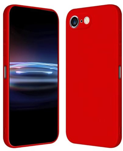 RankOne Custodia per iPhone 6 / iPhone 6s (4.7 Inches) Cover Morbida in Silicone TPU - Rosso Cina