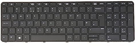 UK GB Layout- Laptop Keyboard for HP Probook 450 G3 G4, 455 G3 G4, 470 G3 G4 827028-031 837549-031 818249-031 831021-031 841136-031 Black