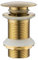 Bathroom Sink Plugs Basin Plug Pop Up Plugs for Wash Basin,Drain Slot Plug Waste Drain Brushed Gold Brass,for Bathroom Washbasin Sink Basin Seals