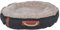 TRIXIE Hundebett BE Nordic Föhr ø 70 cm in schwarz/Sand – eckiger Hundekorb für kleine & große Hunde - gemütliches Hundekörbchen mit praktischem Tragegriff - weich & waschbar - 36595