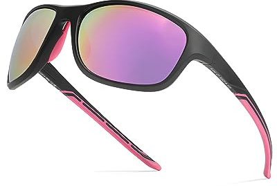Myiaur Sport Sonnenbrillen Damen Polarisiert - Unzerbrechlich Frame Lightweight UV400 Schutz Radfahren Shades für Laufen, Angeln