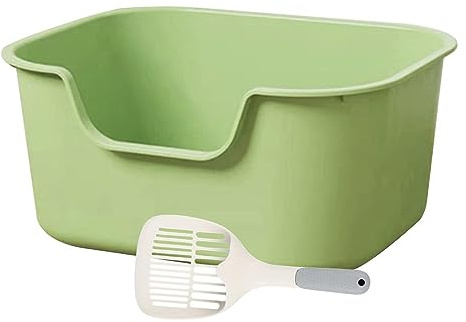 Folpus Bandeja higiénica para Mascotas con Apertura Superior, Verde