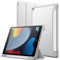 JETech Custodia Opaca per iPad 9/8/7 (10,2 Pollici, Modello 2021/2020/2019, 9a/8a/7a Generazione) con Portapenne, Posteriore Glassata Traslucida Supporto Cover Sottile Tablet (Argento)