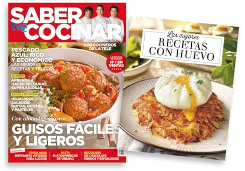 Pack Revista Saber Cocinar #114 | Revista: Guisos fáciles y ligeros + Libro: Las mejores recetas con huevo
