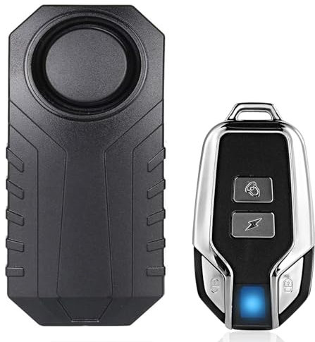YOPOTIKA Drahtlose Motorrad Fahrrad Alarm,IP55 113dB Diebstahlsicherung Alarm Mit Fernbedienung,Geeignet für Fahrräder, Motorräder, Elektrofahrräder