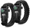 ZSMJAER 2 Piezas Pulsera de Supervivencia,Multifuncional Pulsera Paracord,Con Flint Brújula Silbato,Adecuado para Senderismo,Acampada,Montañismo y Actividades al Aire Libre (Negra)