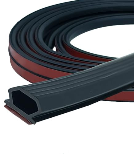 Schwarz Türdichtung Dichtungsband Selbstklebend, 10mm*6mm Türrahmen Dichtung Flexibel, Dichtungsstreifen Dichtungsgummi,Wasserdicht Türdichtungen Gummidichtung Abdichtungsband 6M